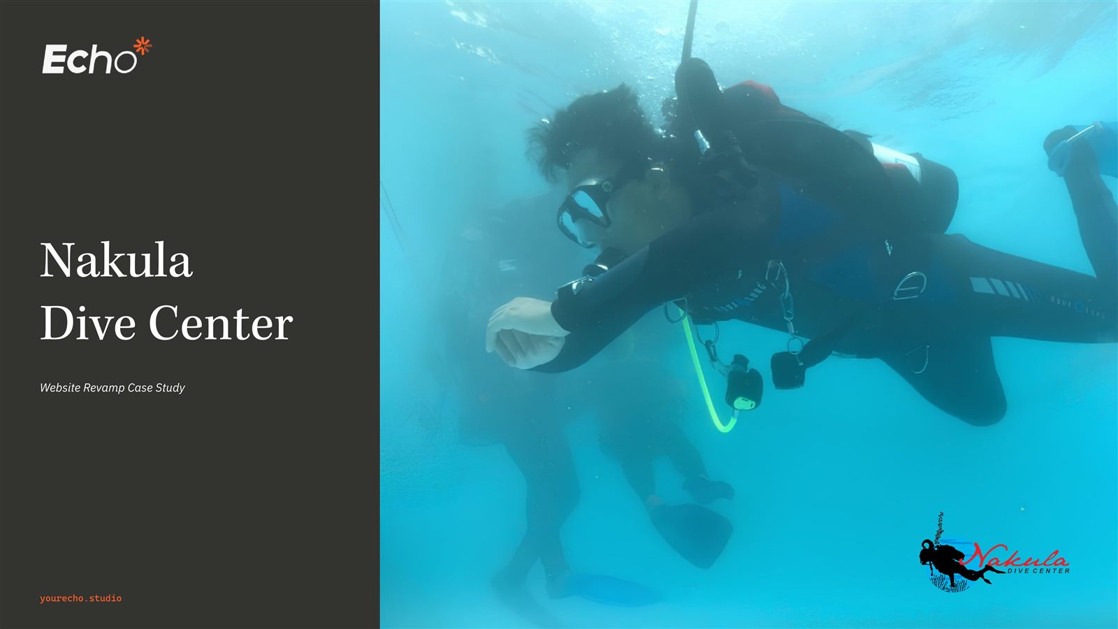 Nakula Dive Center case study, slide 1 of 14